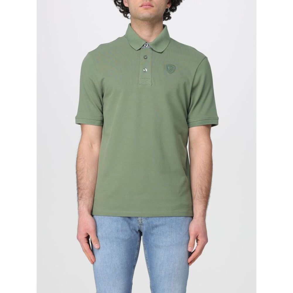 Blauer Men Cotton Polo Shirt Blauer